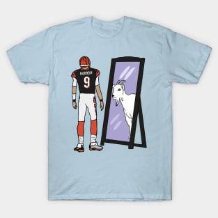 Joe Burrow, Mirror GOAT T-Shirt